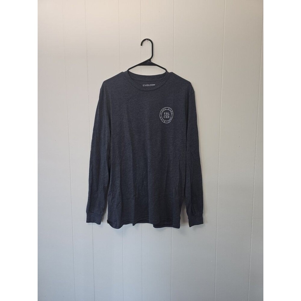 Volcom Long Sleeve Shirt in Dark Blue Pre-Owned Large